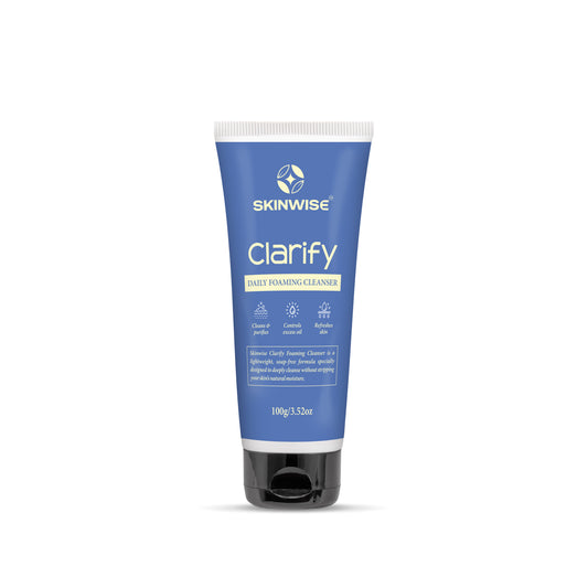 Skinwise Clarify Daily Foaming Cleanser for oily skin, purifies and refreshes without stripping moisture